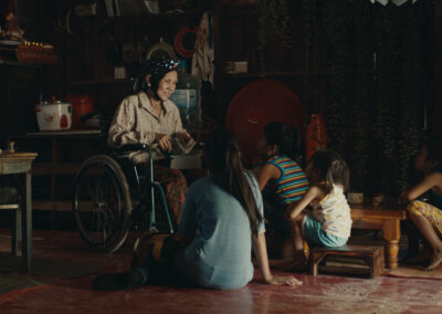 Still from Karmalink, produced by film producer Valerie Steinberg.
