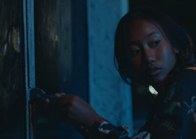 Still from Karmalink, produced by film producer Valerie Steinberg.