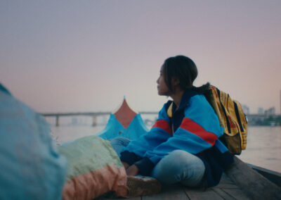 Still from Karmalink, produced by film producer Valerie Steinberg.