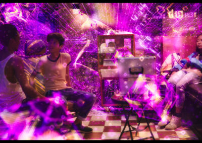 Still from Karmalink, produced by film producer Valerie Steinberg.